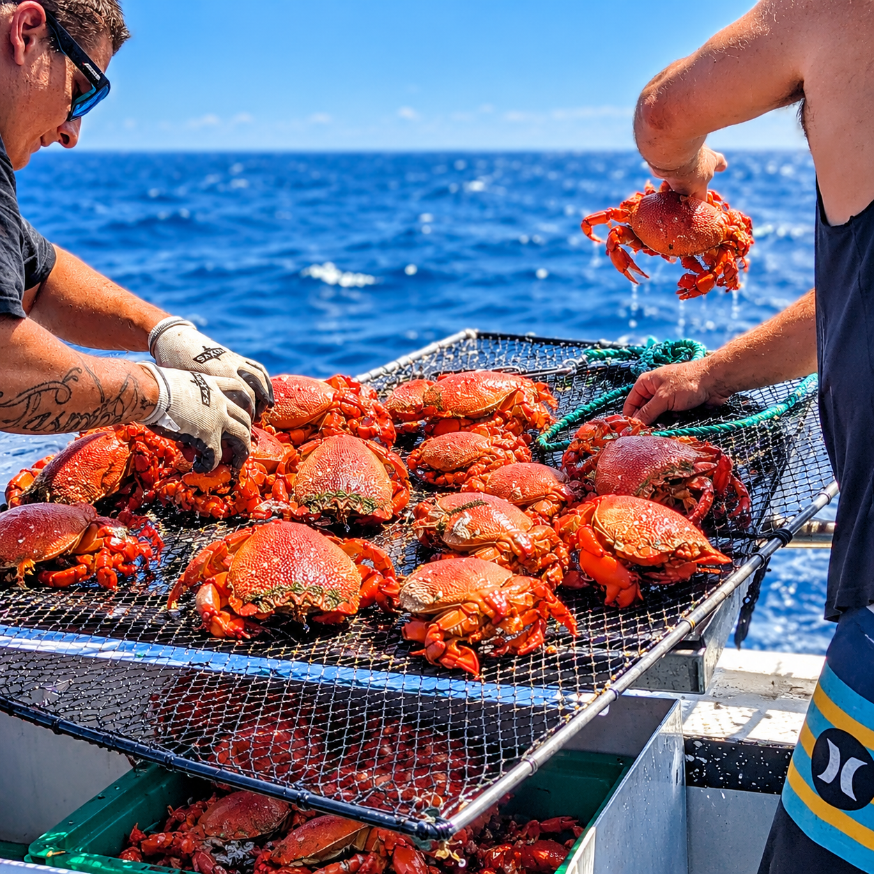 Spanner Crab - Tiger Crab Fishing